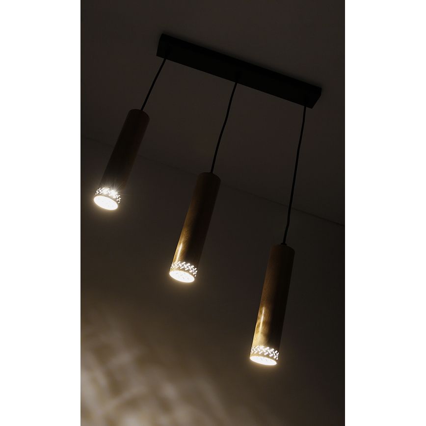 Lestenec na vrvici TUBO 3xGU10/25W/230V
