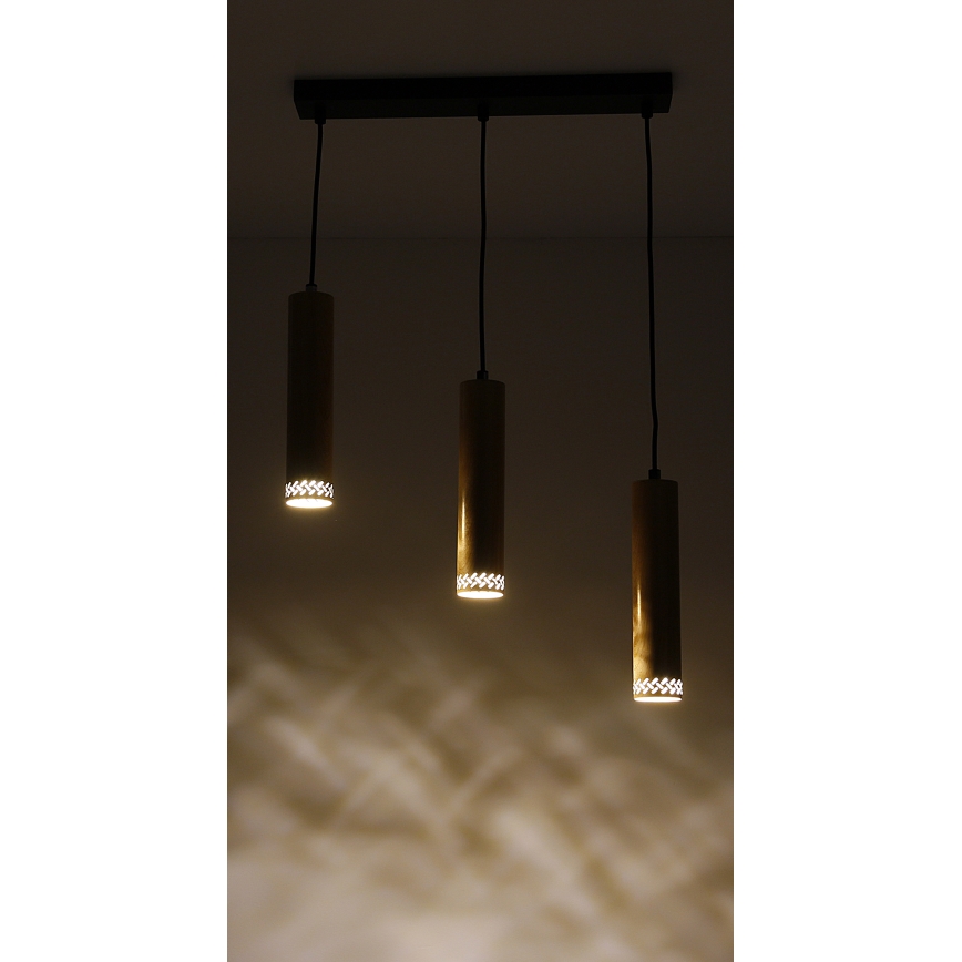 Lestenec na vrvici TUBO 3xGU10/25W/230V