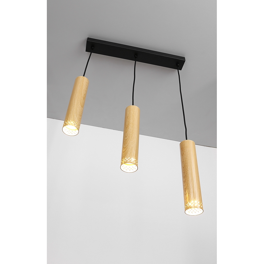 Lestenec na vrvici TUBO 3xGU10/25W/230V
