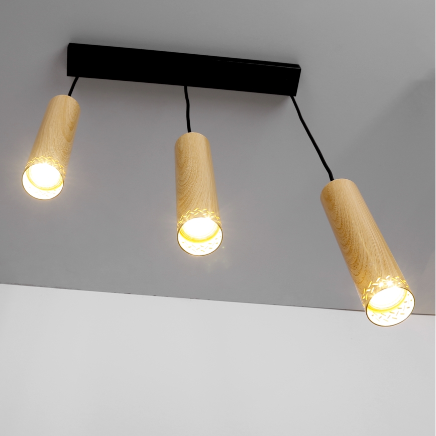 Lestenec na vrvici TUBO 3xGU10/25W/230V