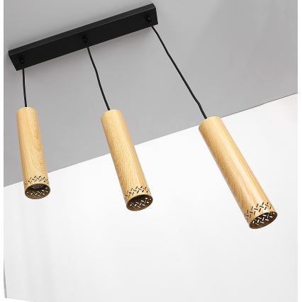 Lestenec na vrvici TUBO 3xGU10/25W/230V