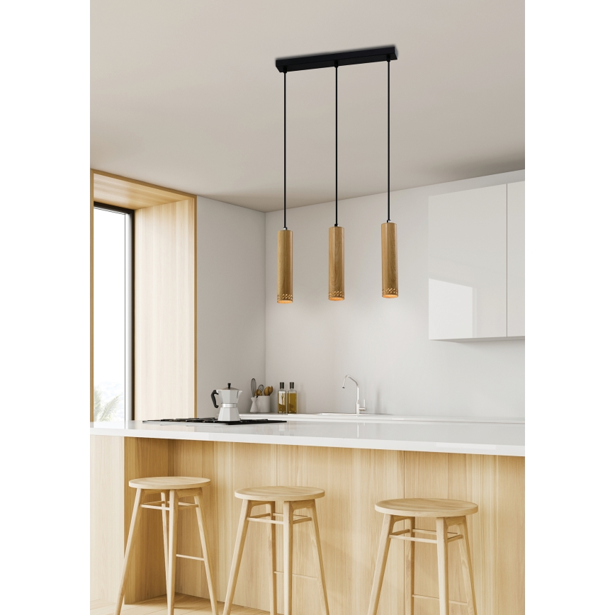 Lestenec na vrvici TUBO 3xGU10/25W/230V