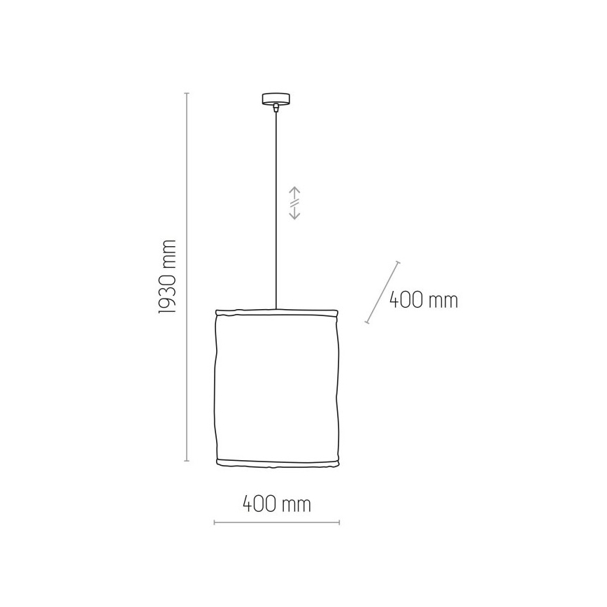 Lestenec na vrvici TULUM 1xE27/15W/230V