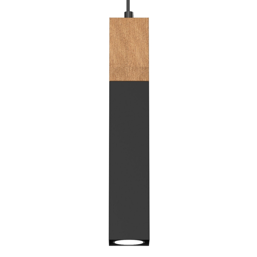 Lestenec na vrvici TULUM 3xGU10/60W/230V črn