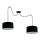 Lestenec na vrvici TUZ 2xE27/60W/230V spider
