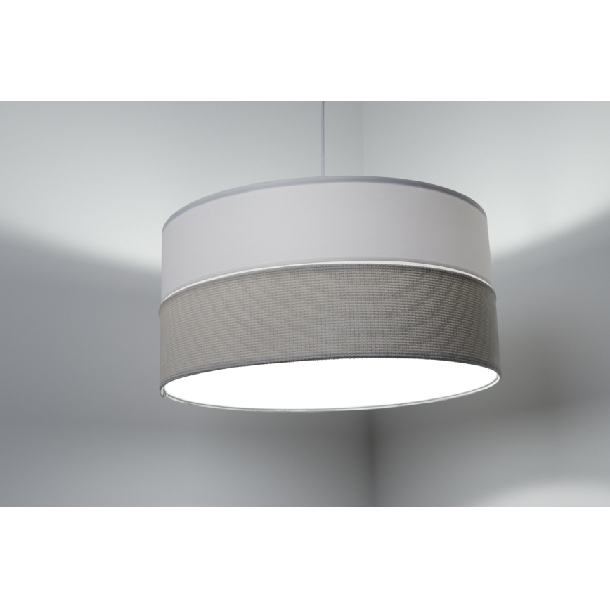 Lestenec na vrvici TWIST 1xE27/60W/230V bela/krem barva