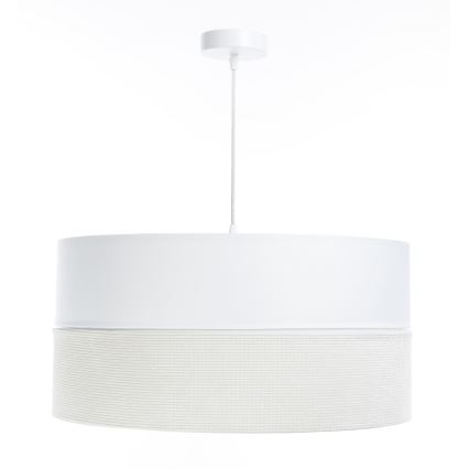 Lestenec na vrvici TWIST 1xE27/60W/230V bela/krem barva