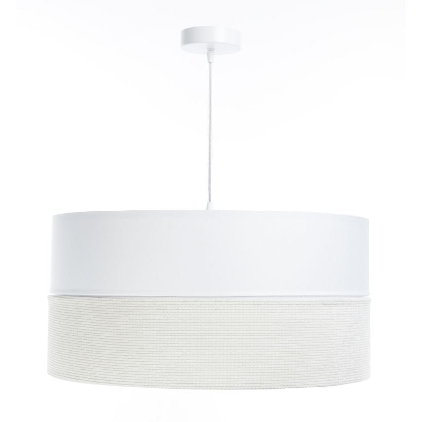 Lestenec na vrvici TWIST 1xE27/60W/230V bela/krem barva