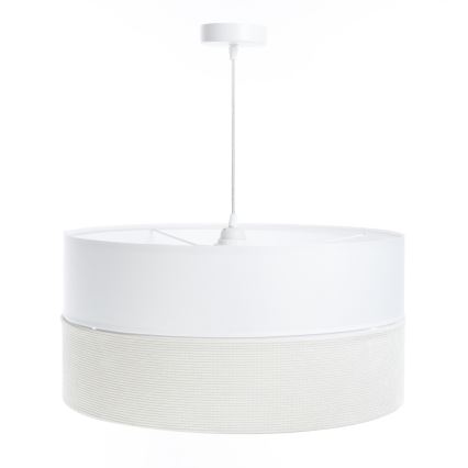 Lestenec na vrvici TWIST 1xE27/60W/230V bela/krem barva