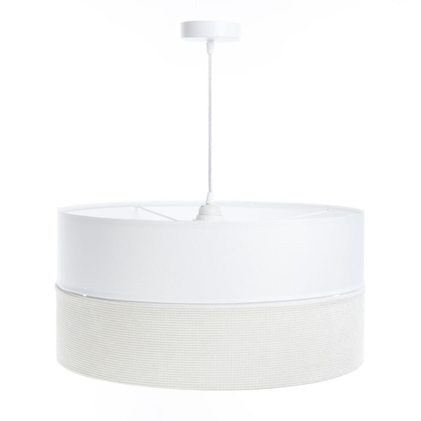 Lestenec na vrvici TWIST 1xE27/60W/230V bela/krem barva