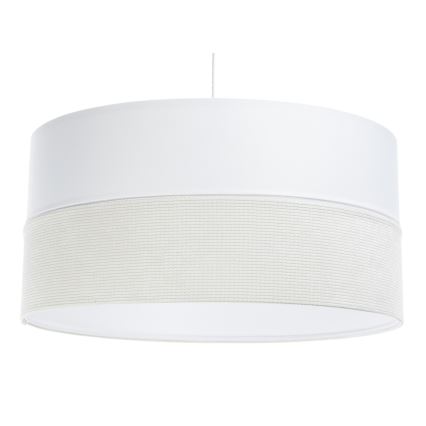 Lestenec na vrvici TWIST 1xE27/60W/230V bela/krem barva