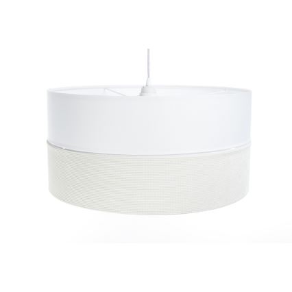 Lestenec na vrvici TWIST 1xE27/60W/230V bela/krem barva