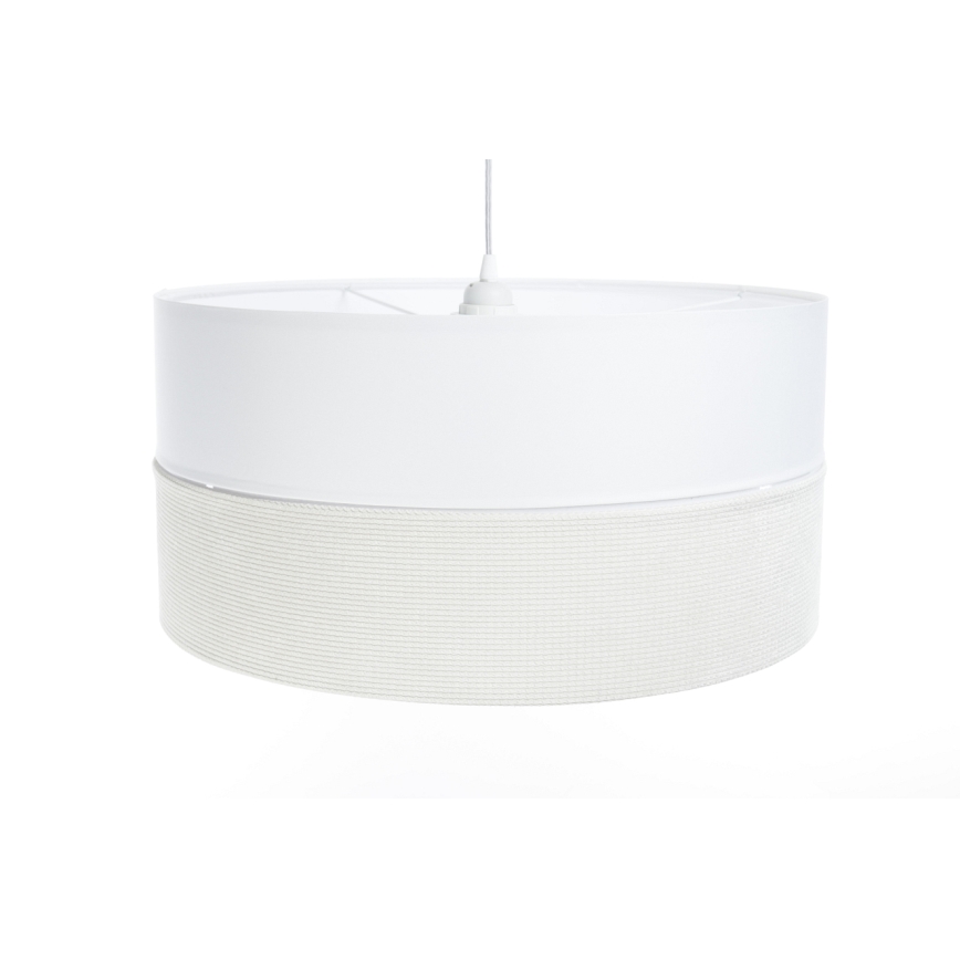Lestenec na vrvici TWIST 1xE27/60W/230V bela/krem barva