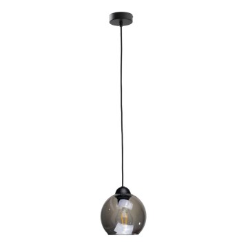 Lestenec na vrvici UNO 1xE27/60W/230V črna/dimna