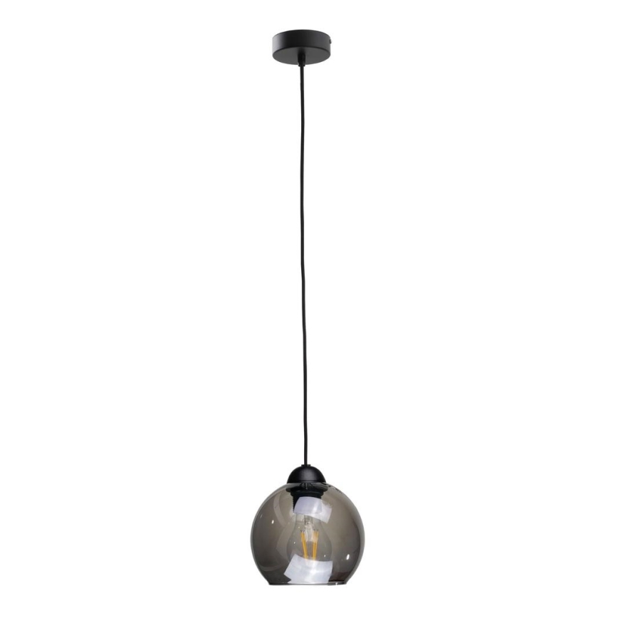 Lestenec na vrvici UNO 1xE27/60W/230V črna/dimna