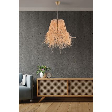 Lestenec na vrvici VALANCE 1xE27/40W/230V rjava