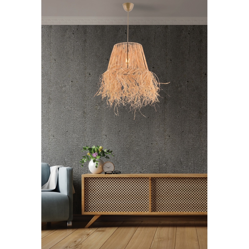 Lestenec na vrvici VALANCE 1xE27/40W/230V rjava