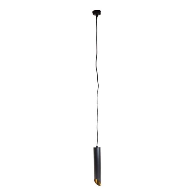 Lestenec na vrvici VALDA 1xGU10/30W/230V 132 cm črna