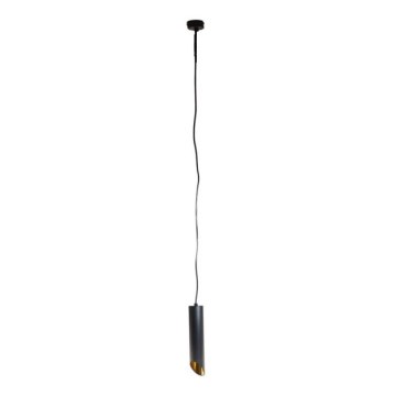 Lestenec na vrvici VALDA 1xGU10/60W/230V 132 cm črna