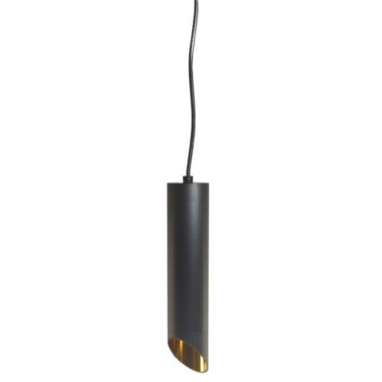 Lestenec na vrvici VALDA 1xGU10/60W/230V 132 cm črna