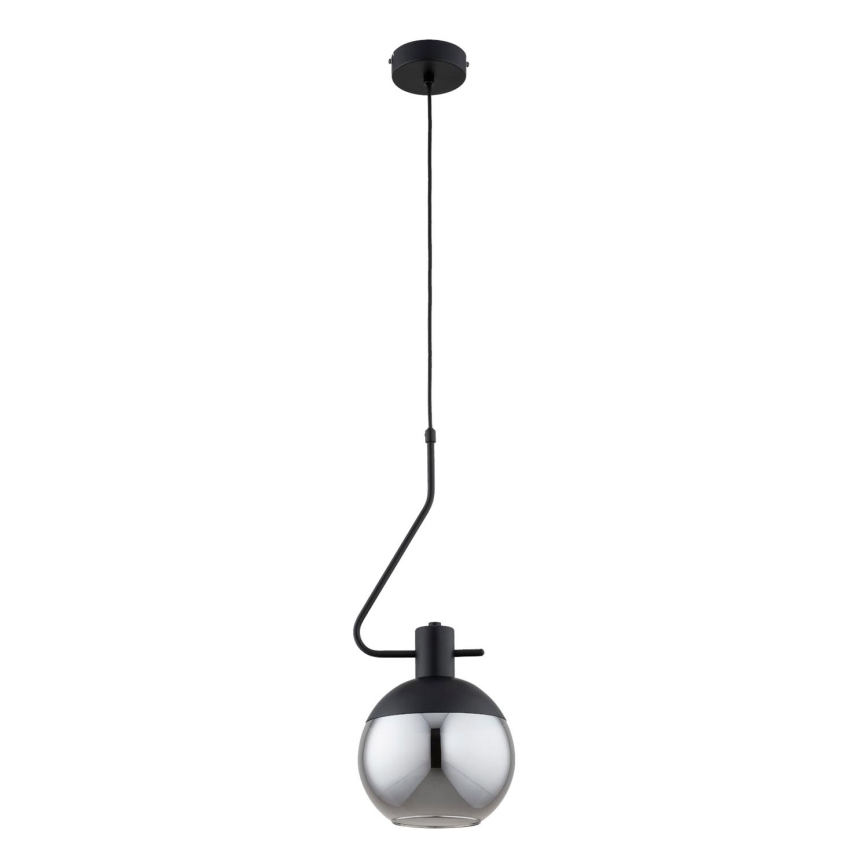 Lestenec na vrvici VELTO ENIGMA 1xE27/15W/230V črna/dimna