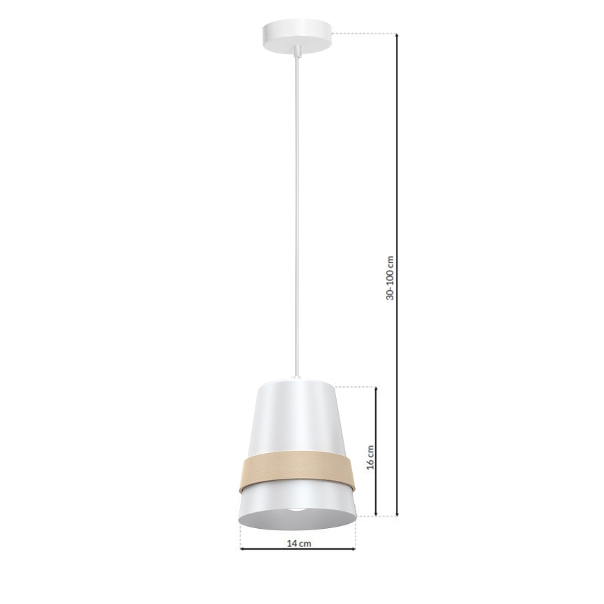 Lestenec na vrvici VENEZIA 1xE27/60W/230V