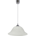 Lestenec na vrvici VERA 1xE27/60W/230V sijajni krom/bela