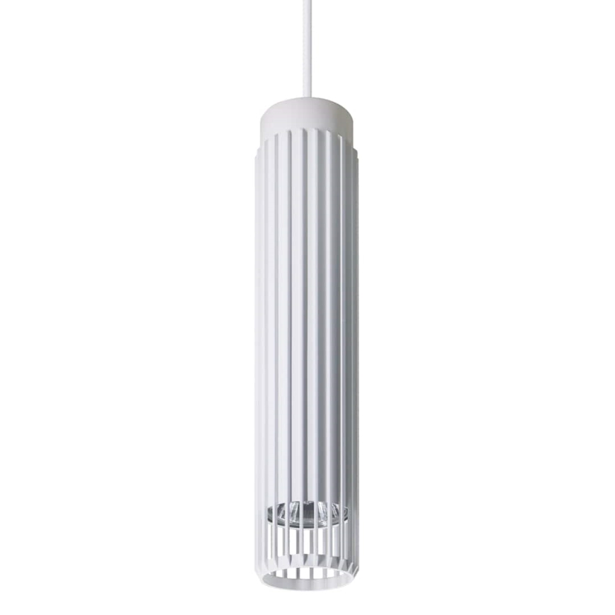 Lestenec na vrvici VERTICAL 1xGU10/8W/230V bela