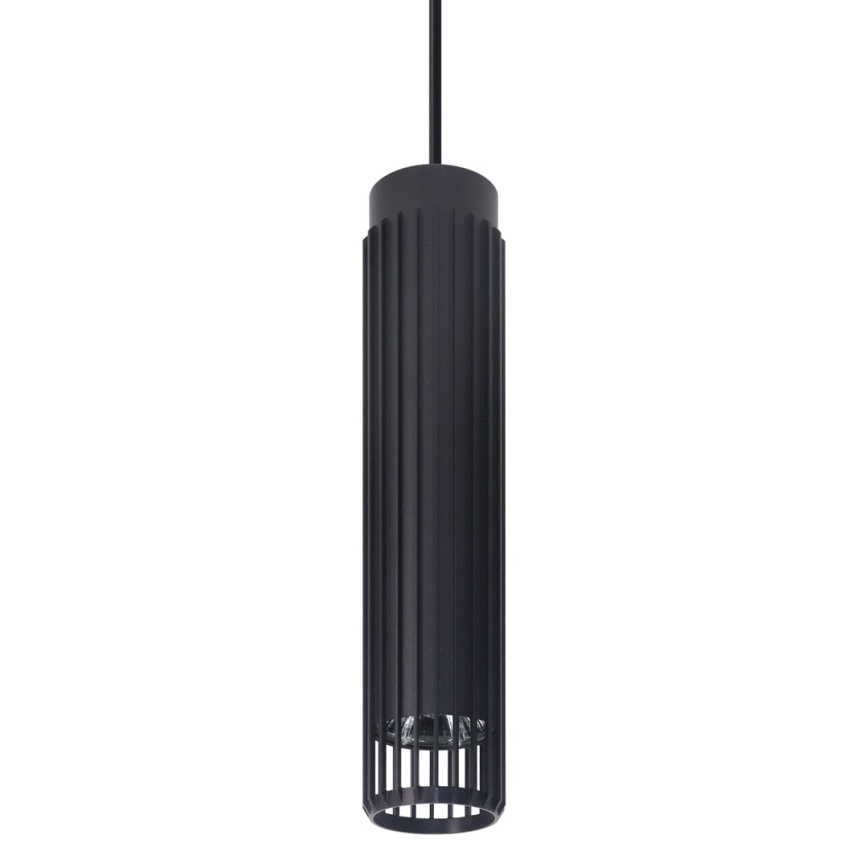 Lestenec na vrvici VERTICAL 1xGU10/8W/230V črna