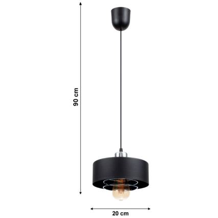 Lestenec na vrvici VEST 1xE27/60W/230V