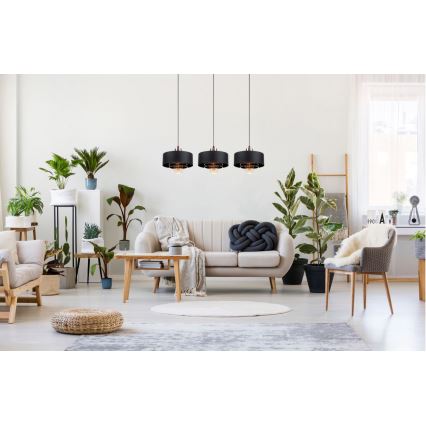 Lestenec na vrvici VEST 3xE27/60W/230V