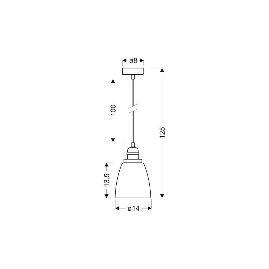 Lestenec na vrvici VOICE 1xE27/40W/230V