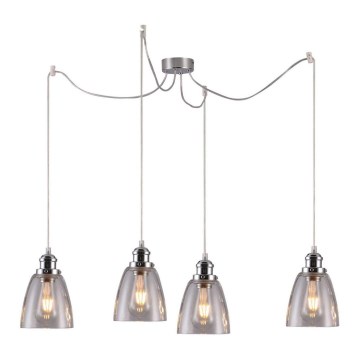 Lestenec na vrvici VOICE 4xE27/40W/230V spider