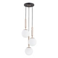 Lestenec na vrvici VOLDA 3xE14/10W/230V pr. 28 cm medenina