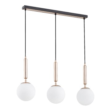Lestenec na vrvici VOLDA 3xE14/40W/230V medenina