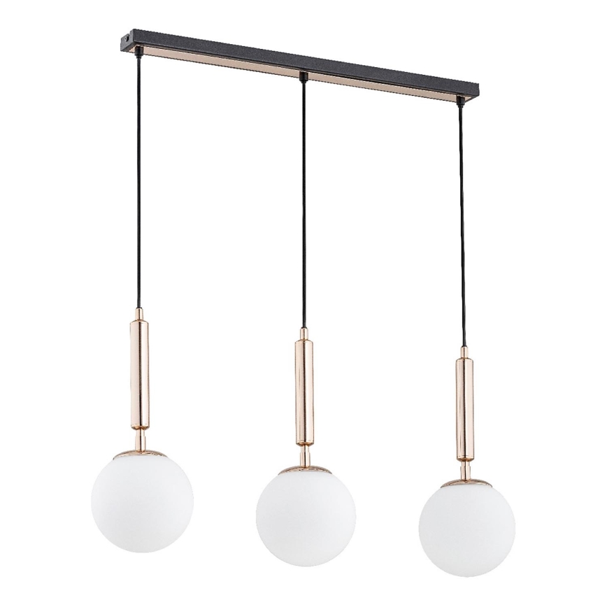 Lestenec na vrvici VOLDA 3xE14/40W/230V medenina