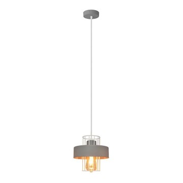 Lestenec na vrvici VOLTA 1xE27/15W/230V siva