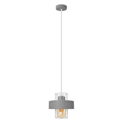 Lestenec na vrvici VOLTA 1xE27/15W/230V siva