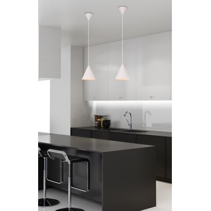 Lestenec na vrvici VOSS 1xE27/40W/230V bela