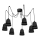 Lestenec na vrvici WALET 7xE27/60W/230V spider