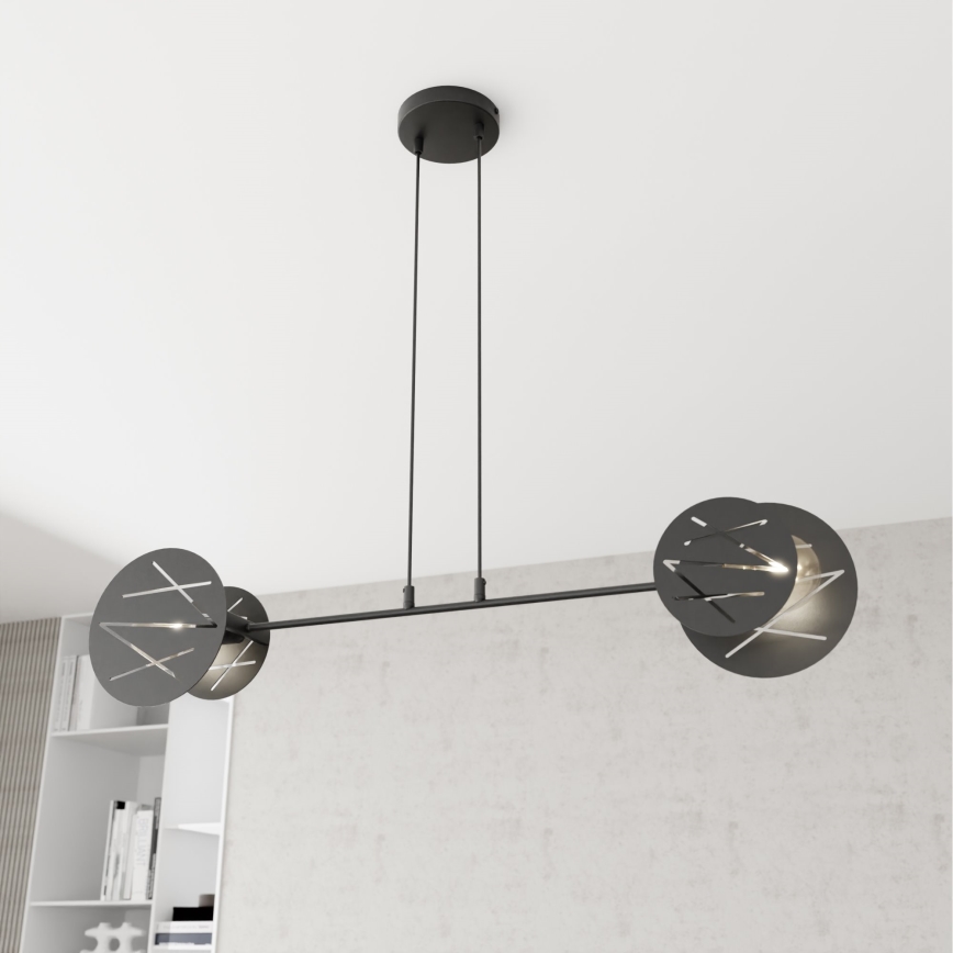 Lestenec na vrvici XOTIC 2xE27/15W/230V črna