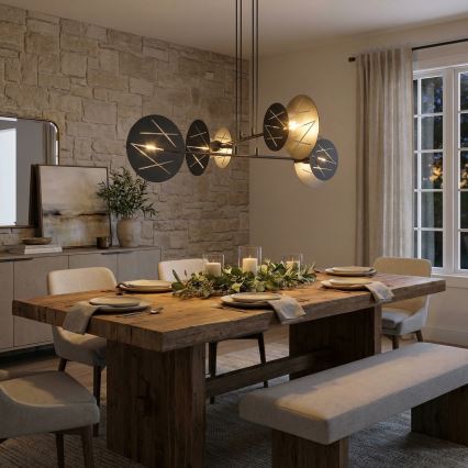 Lestenec na vrvici XOTIC 4xE27/15W/230V črna