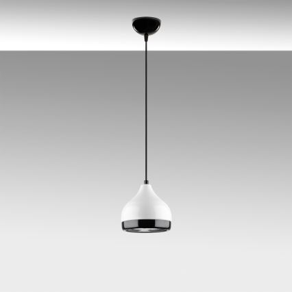 Lestenec na vrvici YILDO 1xE27/40W/230V bela/črna