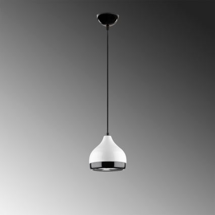 Lestenec na vrvici YILDO 1xE27/40W/230V bela/črna