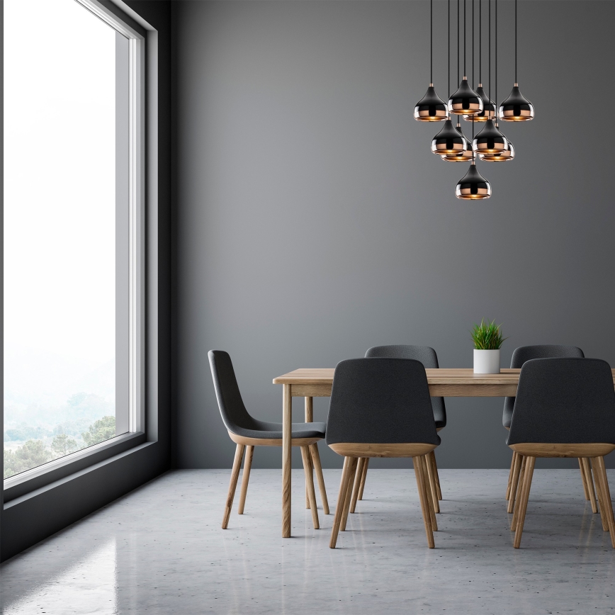 Lestenec na vrvici YILDO 9xE27/40W/230V