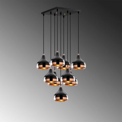 Lestenec na vrvici YILDO 9xE27/40W/230V