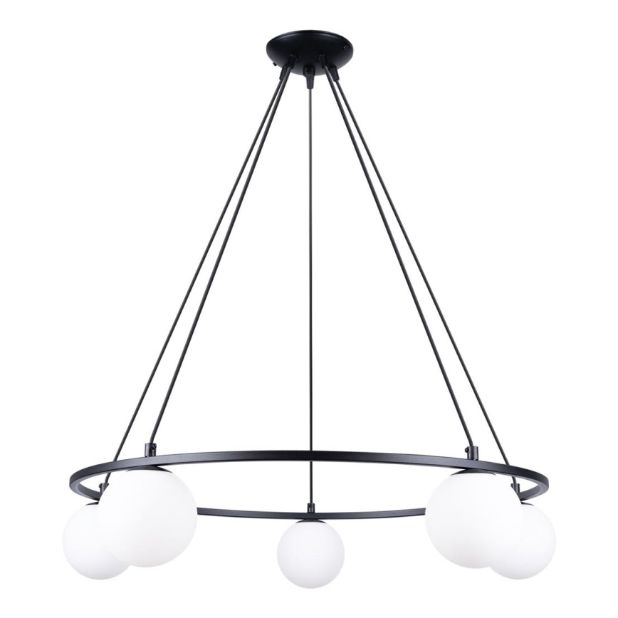 Lestenec na vrvici YOLI 5xG9/8W/230V črna