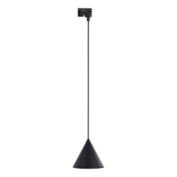 Lestenec na vrvici za 1-fazni tračni sistem CONO 1xE27/15W/230V črna