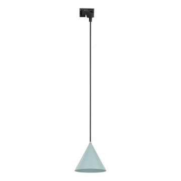Lestenec na vrvici za 1-fazni tračni sistem CONO 1xE27/15W/230V črna/mint