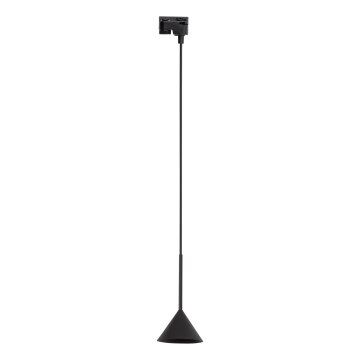 Lestenec na vrvici za 1-fazni tračni sistem CONO MINI 1xGU10/10W/230V črna